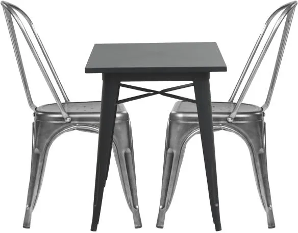 Homeville LaCroix sort/klar stål